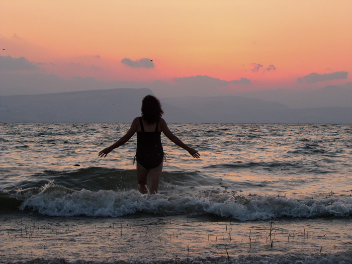 En Gev, a resort on eastern shore of Galilee