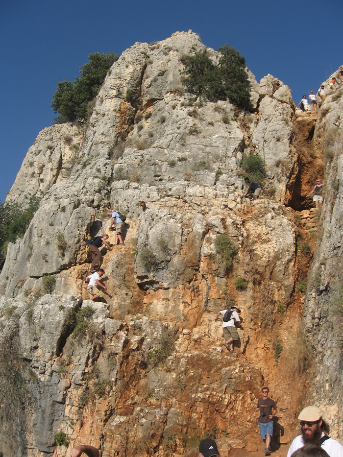 Looking Up at Mount Arbel