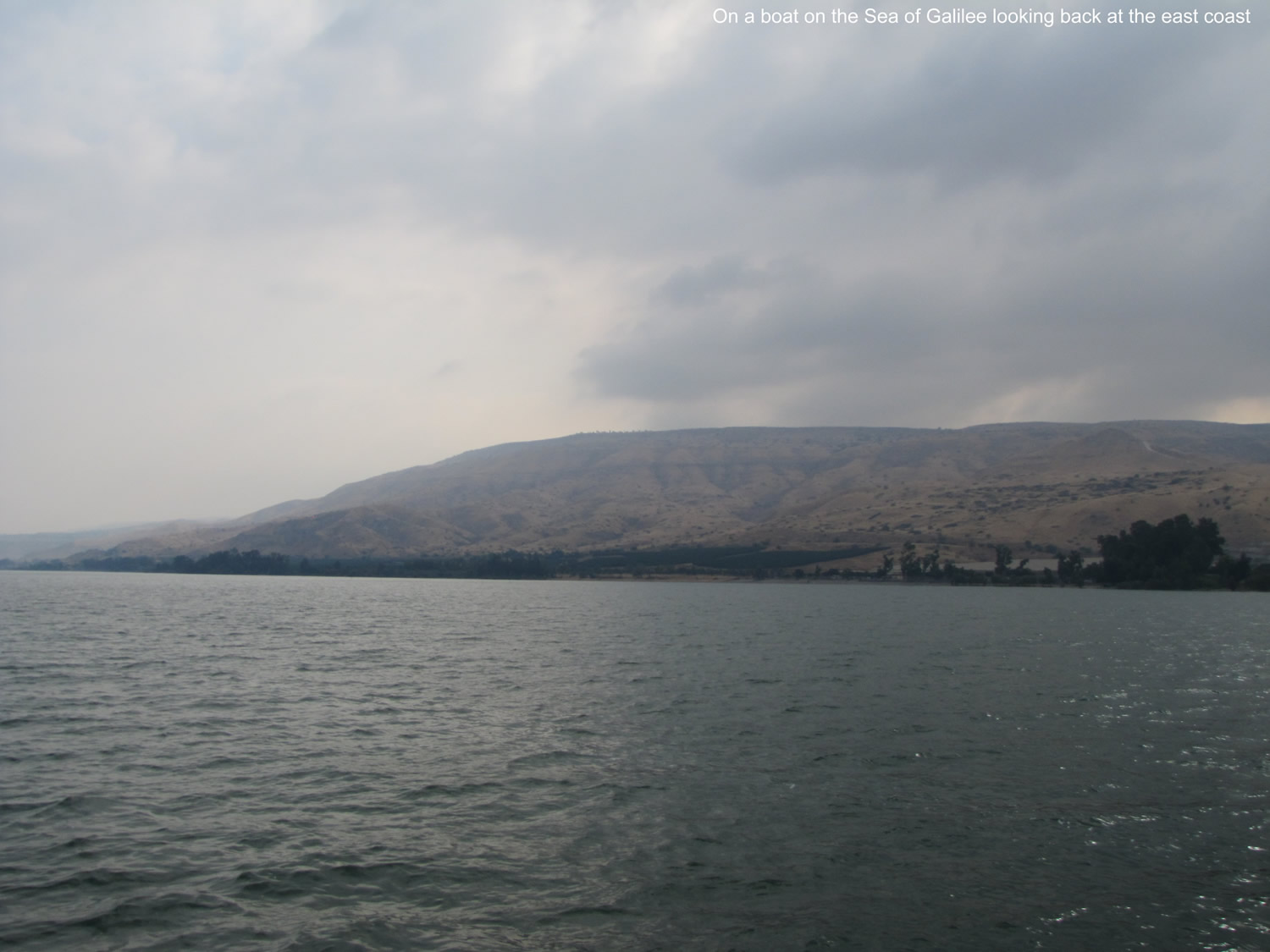 Sea of Galilee, east coast